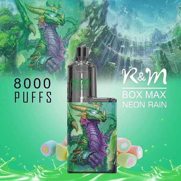 R&M BOX MAX 8000 Puffs Disposable Vape kit 12.5ml - SleekVape
