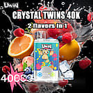 Uwin Crystal Twins 40000 Puffs Dual Flavors Disposable Vape –Ultimate Vaping Experience