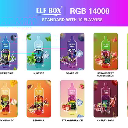 ELF BOX 14000 Puffs 0% 2% 5% Pod Recargable Desechable de Nicotina