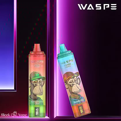 WASPE 15000 Puffs 0% 2% 3% 5% Nicotine LED Display Electronic Cigarette New Vape Pen