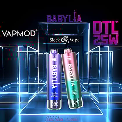 Vapeador desechable de cuero VAPMOD BABYLIA 15000 15K Puffs DTL