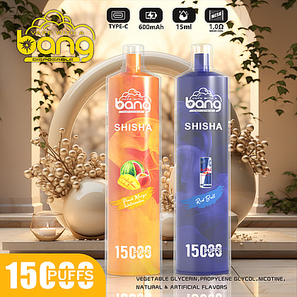 Bang SHISHA 15000 Puffs Desechable Vape Nuevo cigarrillo electrónico Pen
