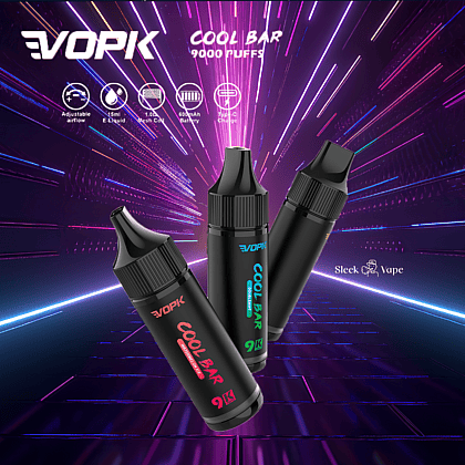 VOPK Cool Bar 9000 Puffs 0% 2% 3% 5% Nicotina Cigarrillo Electrónico Vape Pen Newest