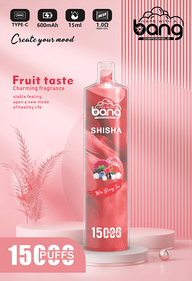 Bang SHISHA 15000 Puffs Desechable Vape Nuevo cigarrillo electrónico Pen