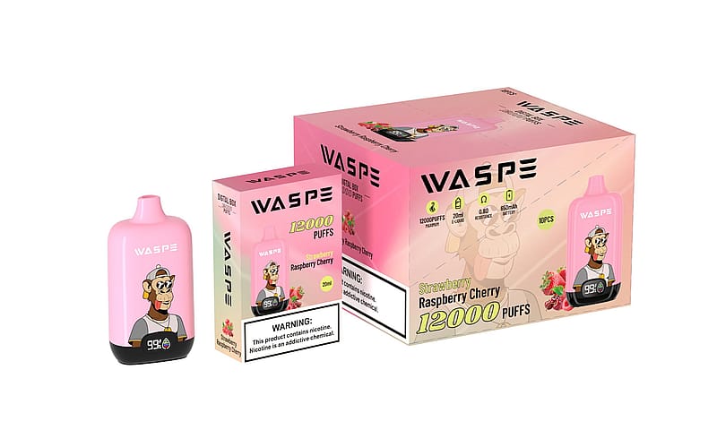 WASPE 12000 Puffs Digital Box Vape Popularité Cigarette Pod jetable