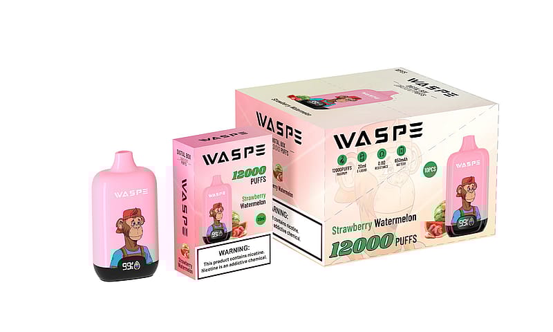 WASPE 12000 Puffs Digital Box Vape Popularité Cigarette Pod jetable