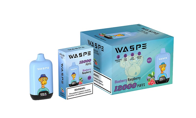 WASPE 12000 Puffs Digital Box Vape Popularité Cigarette Pod jetable
