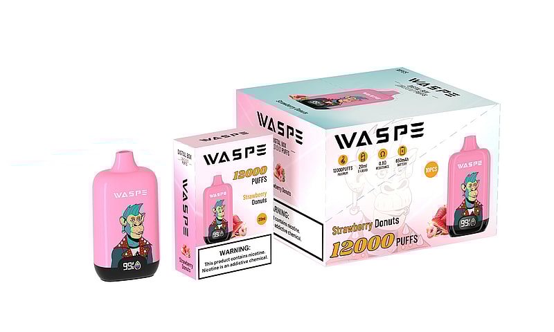 WASPE 12000 Puffs Digital Box Einweg Vape Popularität Zigarette Pod