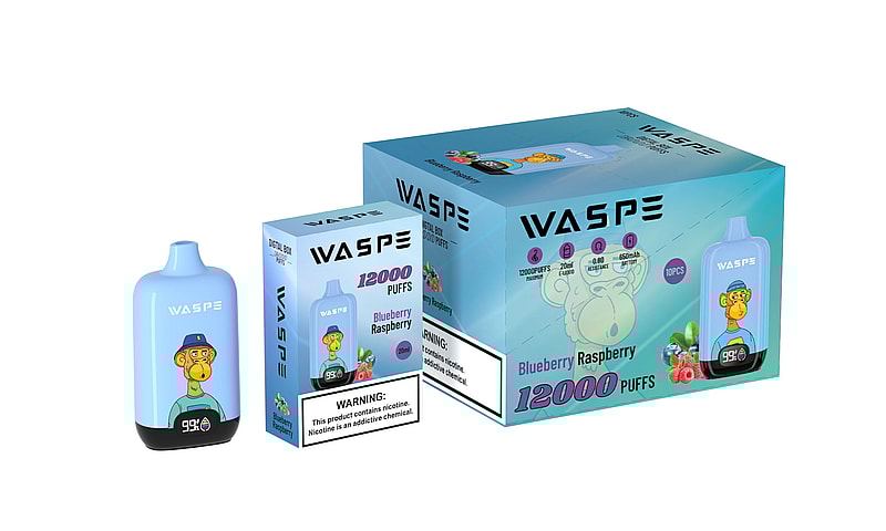 WASPE 12000 Puffs Digital Box Einweg Vape Popularität Zigarette Pod