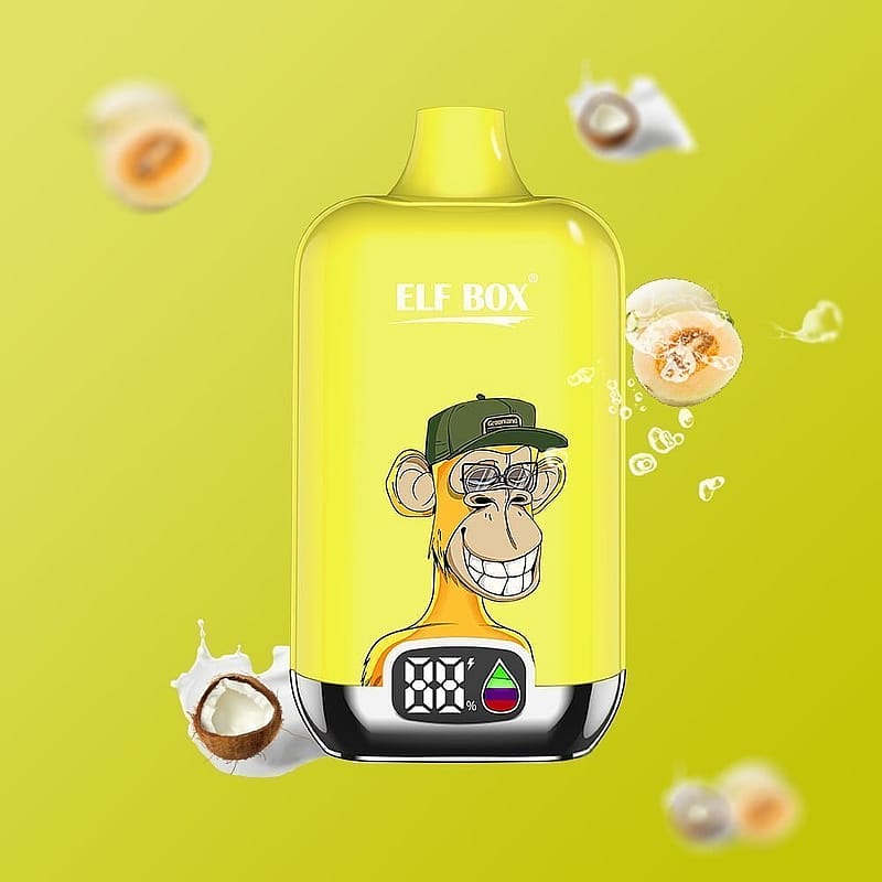 ELF box digital 12000 puffs 0% 2% 3% 5% Nicotine LED display Disposable e-cigarettes