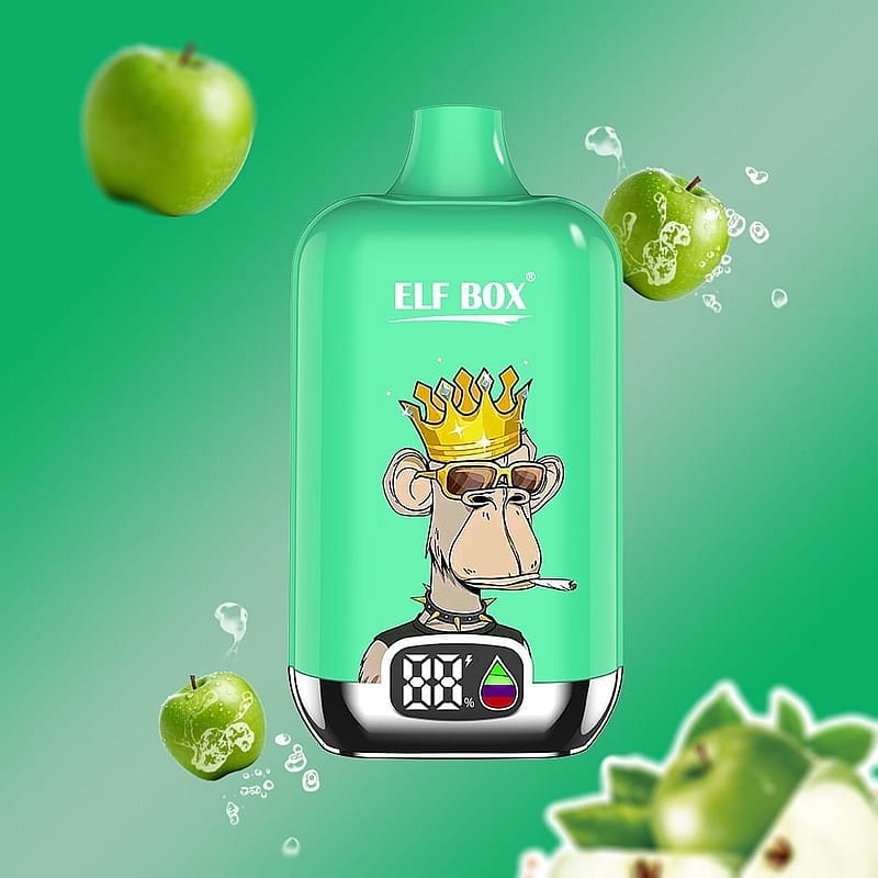ELF box digital 12000 puffs 0% 2% 3% 5% Nicotine LED display Disposable e-cigarettes