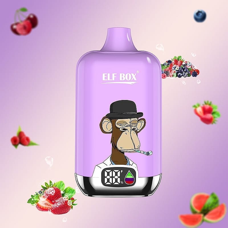 ELF box digital 12000 puffs 0% 2% 3% 5% Nicotine LED display Disposable e-cigarettes