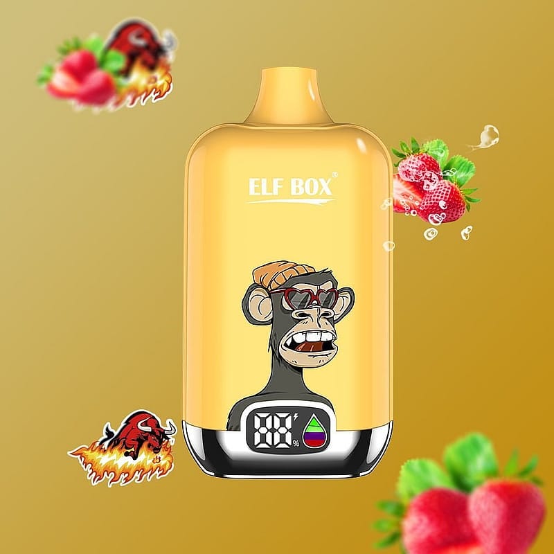 ELF box digital 12000 puffs 0% 2% 3% 5% Nicotine LED display Disposable e-cigarettes