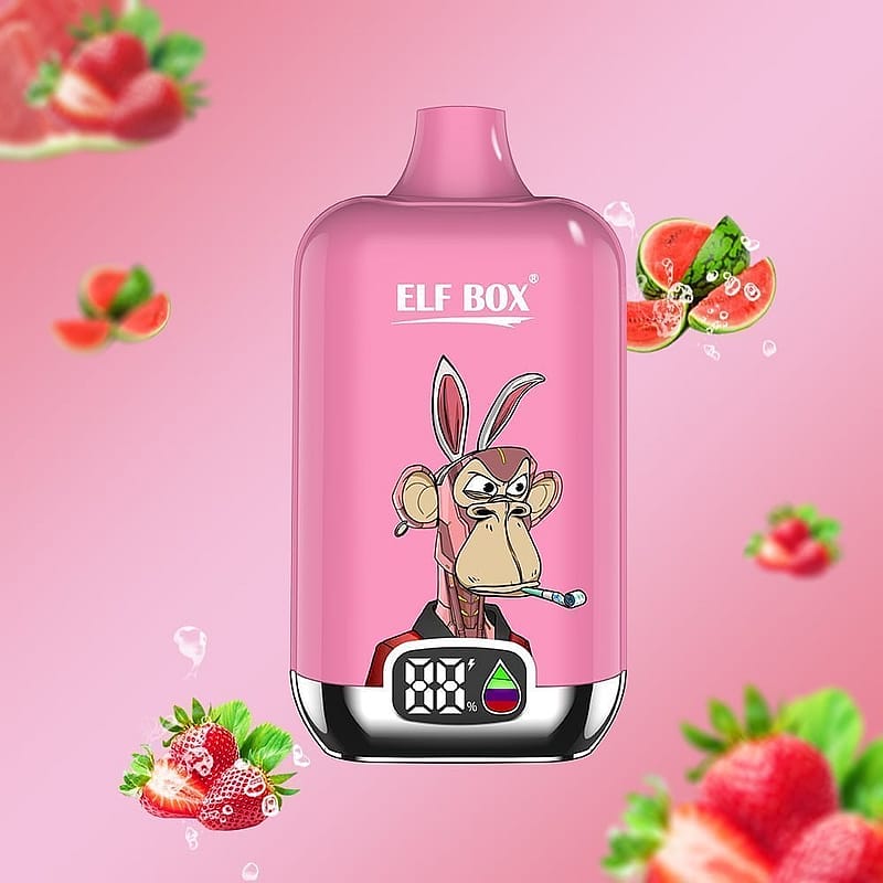 ELF box digital 12000 puffs 0% 2% 3% 5% Nicotine LED display Disposable e-cigarettes