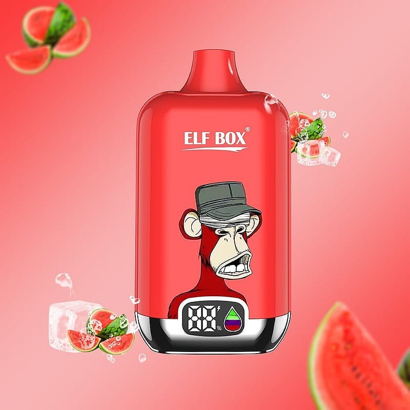 ELF box digital 12000 puffs 0% 2% 3% 5% Nicotine LED display Disposable e-cigarettes