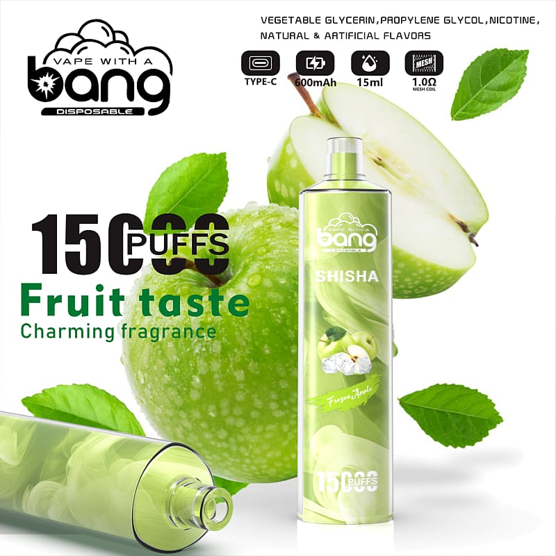 Bang SHISHA 15000 bouffées jetables Vape New Electronic Cigarette Pen