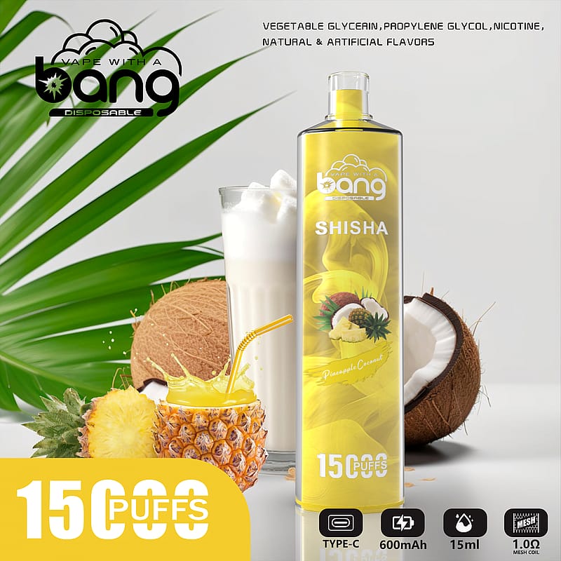 Bang SHISHA 15000 Puffs Desechable Vape Nuevo cigarrillo electrónico Pen