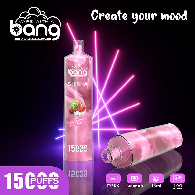 Bang SHISHA 15000 bouffées jetables Vape New Electronic Cigarette Pen