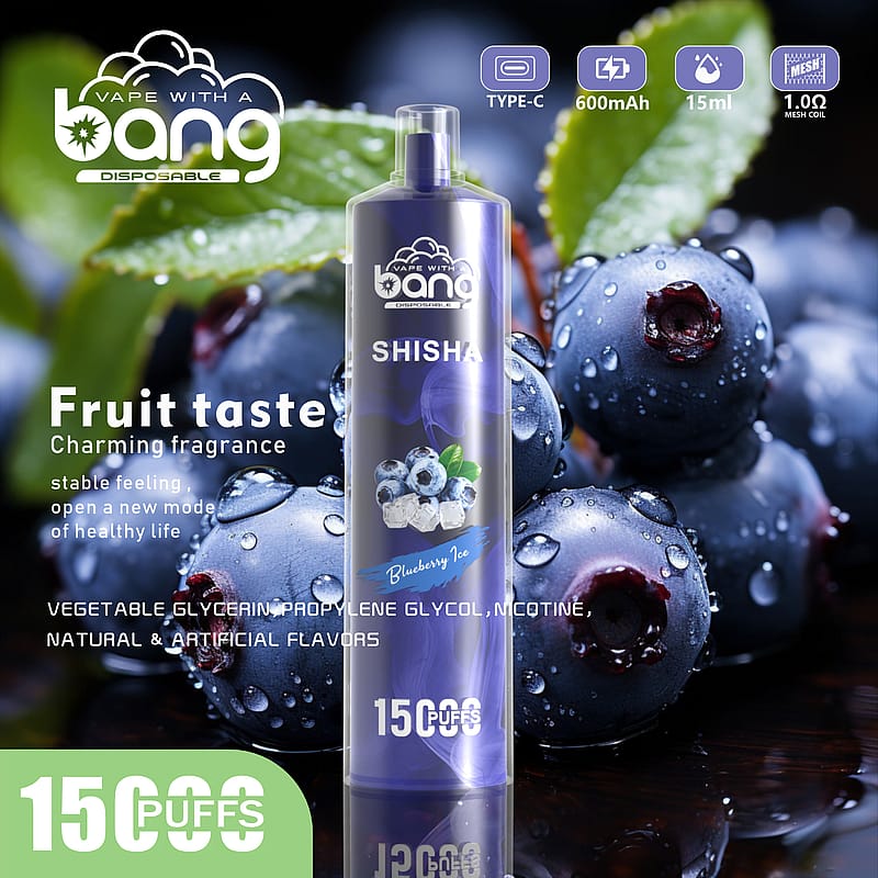 Bang SHISHA 15000 Puffs Desechable Vape Nuevo cigarrillo electrónico Pen