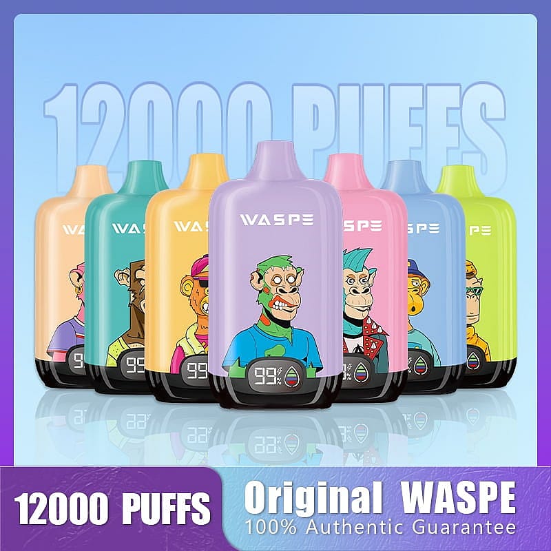 WASPE 12000 Puffs Digital Box Vape Popularité Cigarette Pod jetable