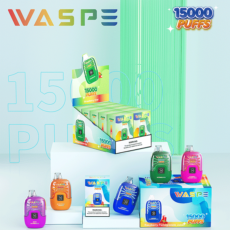 WASPE Digital Box 15000 Puffs Desechables Vape Popularidad Cigarrillo Pod