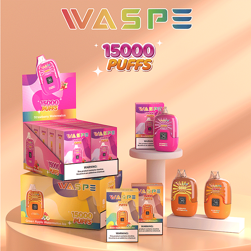 WASPE Digital Box 15000 Puffs Desechables Vape Popularidad Cigarrillo Pod