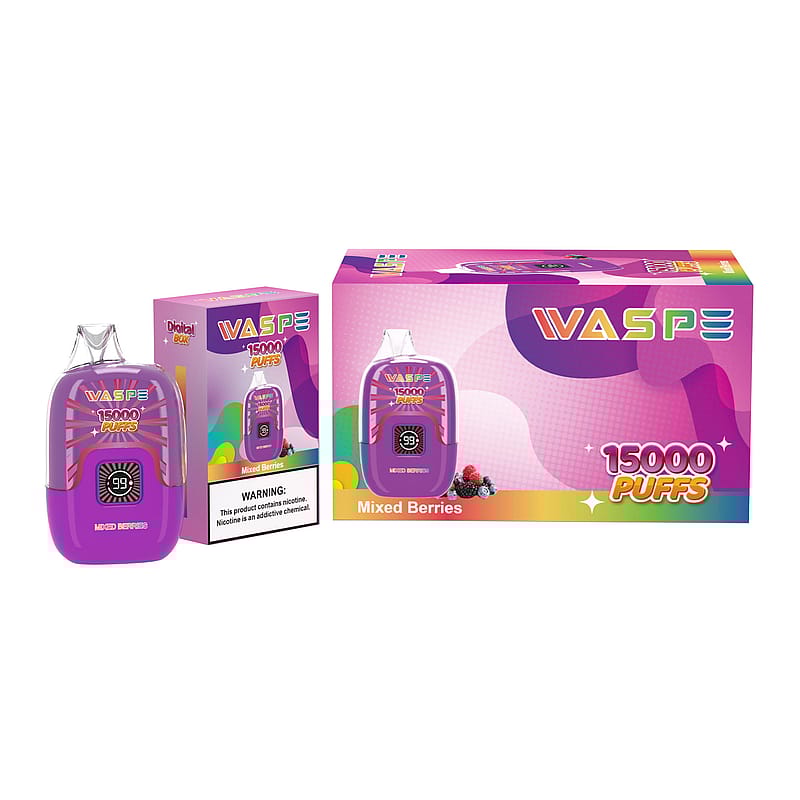 WASPE Digital Box 15000 Puffs Desechables Vape Popularidad Cigarrillo Pod