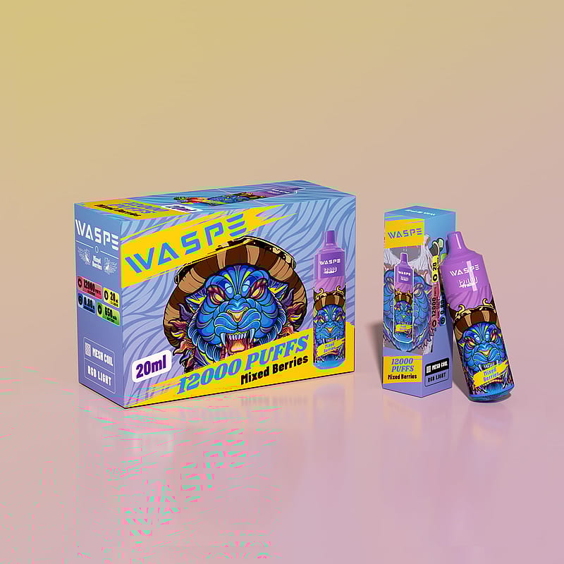 WASPE 12000 Puffs Disposable Vape New Electronic Cigarette Pen