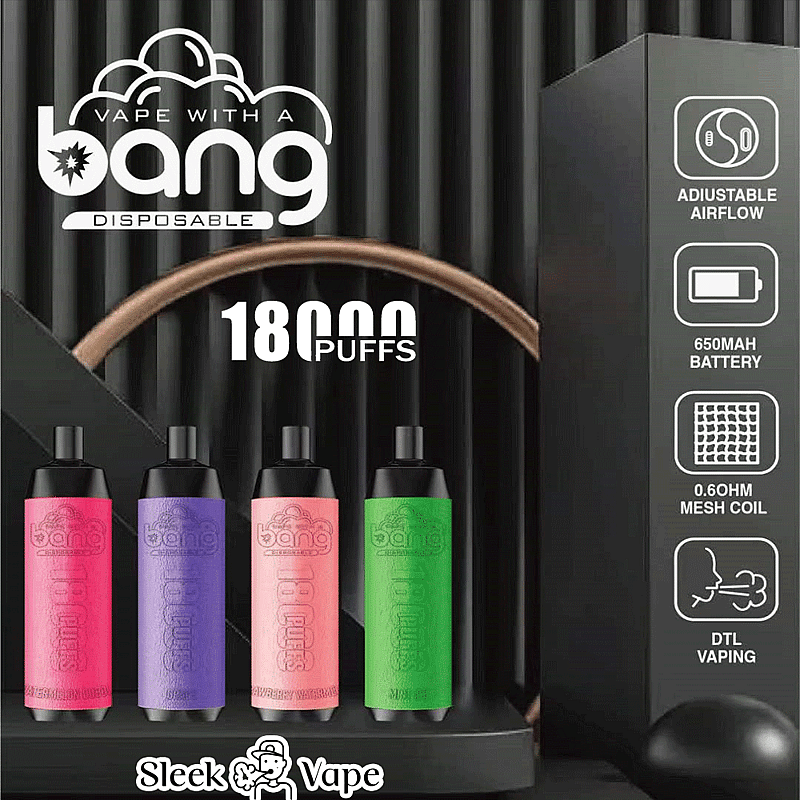 Bang Crown Bar 18000 soffi Nuovo prodotto Penna da svapo monouso in pelle