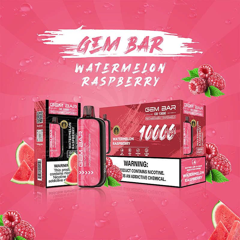 GEM BAR 10000 Puffs Styrka 5% Elektronisk cigarett Engångspenna för Vape