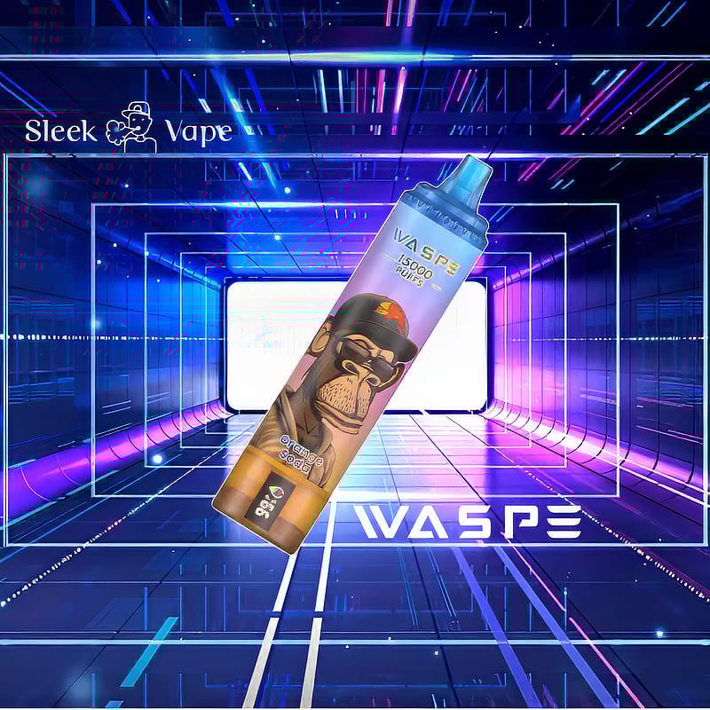 WASPE 15000 Puffs 0% 2% 3% 5% Nikotin LED Display Elektronisk Cigarett Ny Vape Pen