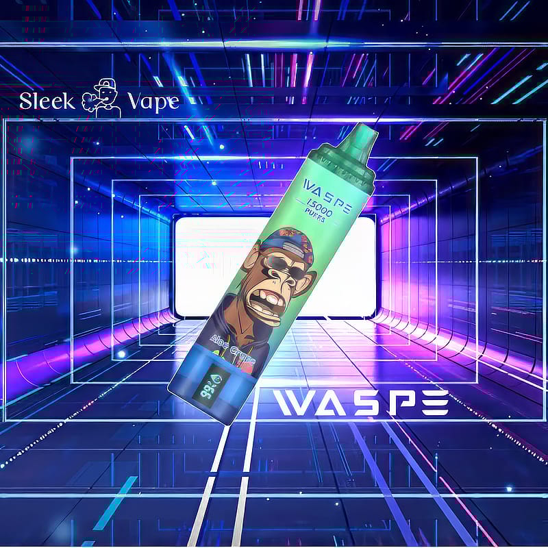 WASPE 15000 Puffs 0% 2% 3% 5% Nikotin LED Display Elektronisk Cigarett Ny Vape Pen