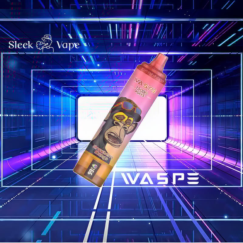 WASPE 15000 Puffs 0% 2% 3% 5% Nikotin LED Display Elektronisk Cigarett Ny Vape Pen