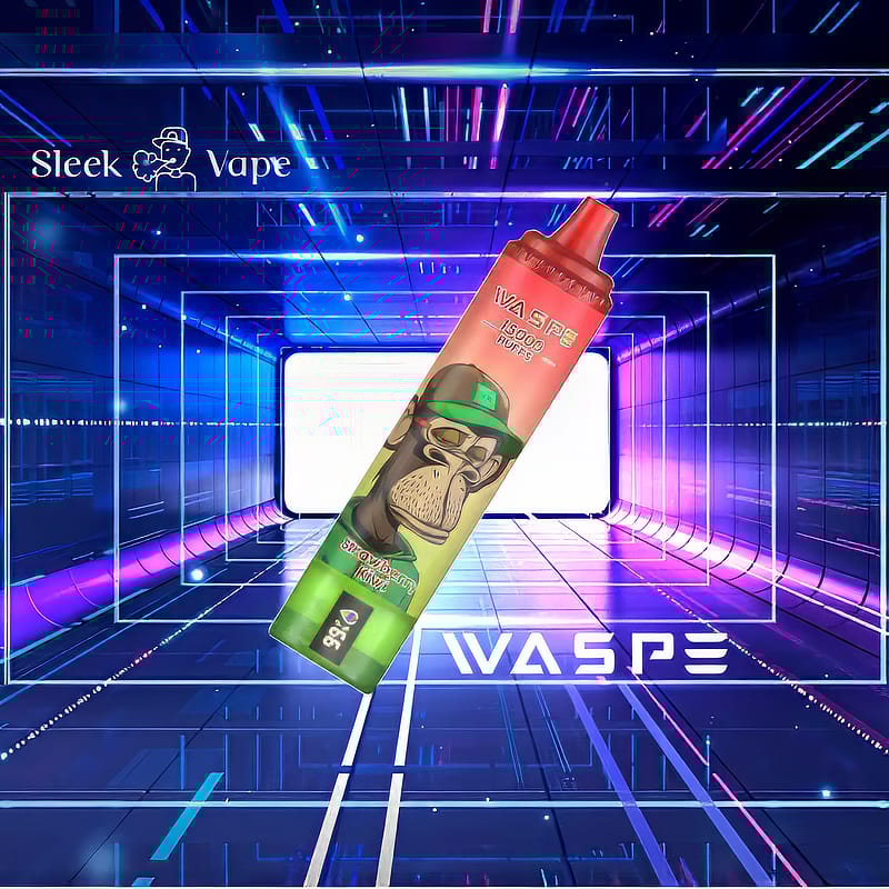 WASPE 15000 Puffs 0% 2% 3% 5% Nikotin LED Display Elektronisk Cigarett Ny Vape Pen