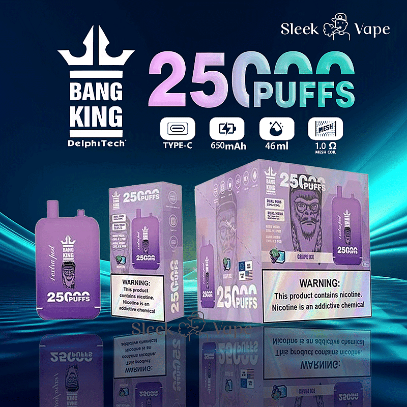 Bang King 25000 soffi del magazzino doppio Pod usa e getta per vape