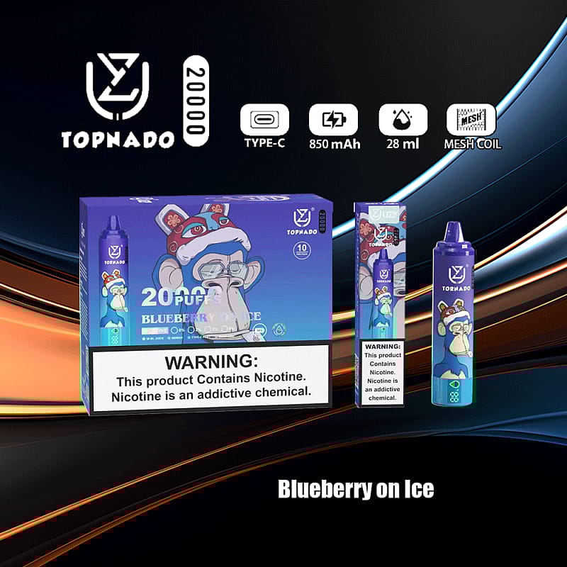 UZY Tornado 20000 soffi 0% 2% 3% 5% Nicotina Display LED Nuova penna per sigaretta elettronica