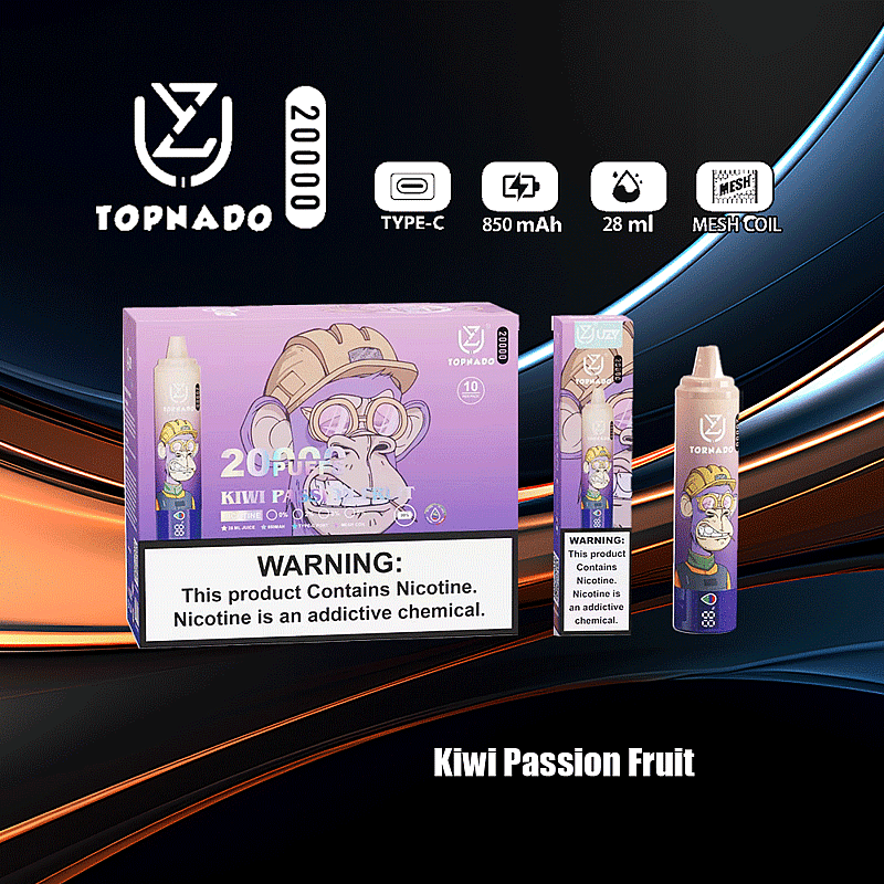 UZY Tornado 20000 Puffs 0% 2% 3% 5% Nicotine LED Display New Electronic Cigarette Pen