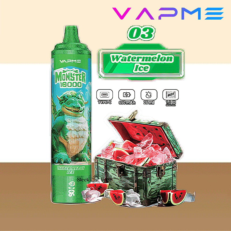 VAPME Monster 16000 Puffs 2% 5% Nicotine LED Display New Electronic Cigarette Pen