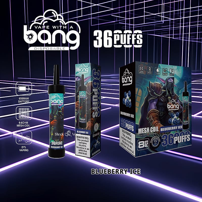 Bang 36000 36K Puffs 0% 2% 3% 5% Nikotin Nyaste Engångs Vape Penna