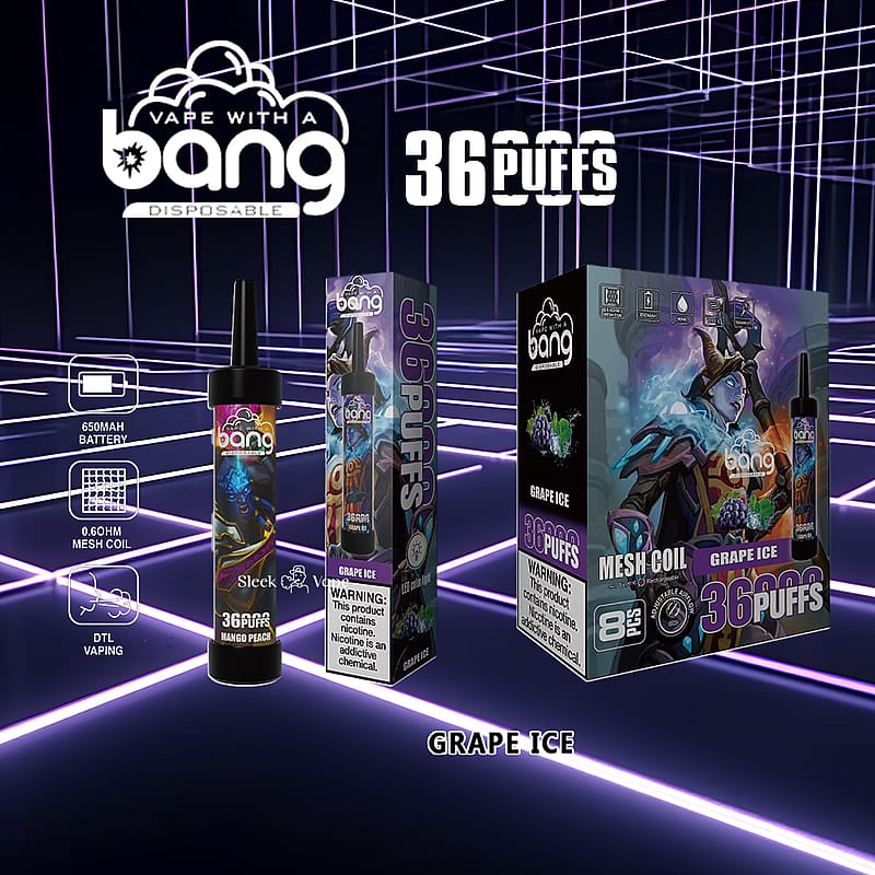 Bang 36000 36K Puffs 0% 2% 3% 5% Nikotin Nyaste Engångs Vape Penna