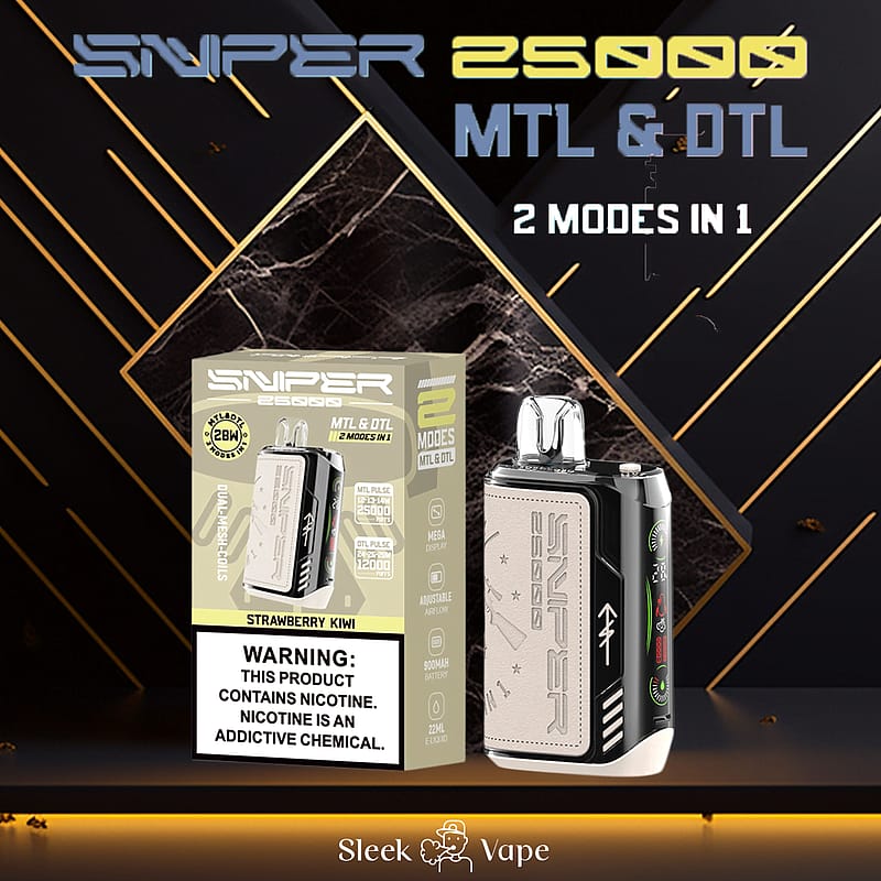 VAPMOD SNIPER 25000 25K soffi usa e getta in pelle per sigaretta elettronica