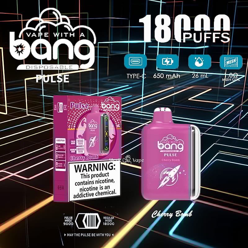 Bang Pulse 18000 Puffs Disposable Vape New Electronic Cigarette Pod