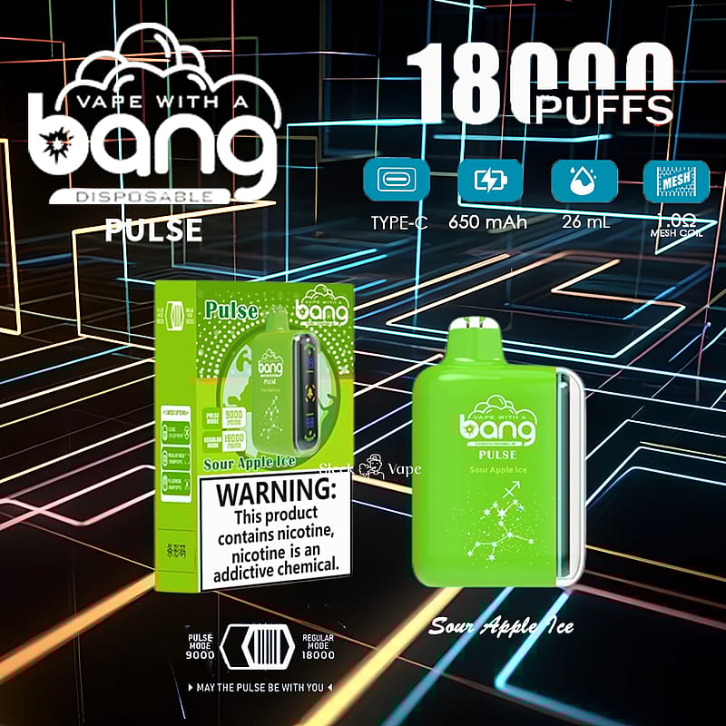 Bang Pulse 18000 Puffs Disposable Vape New Electronic Cigarette Pod