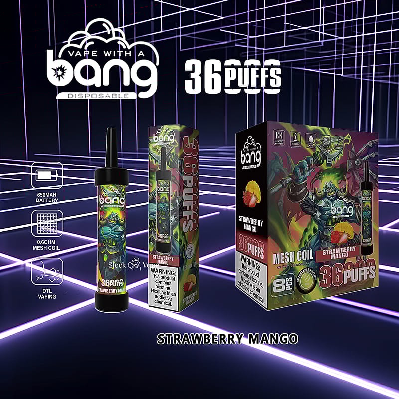 Bang 36000 36K Puffs 0% 2% 3% 5% Nikotin Nyaste Engångs Vape Penna