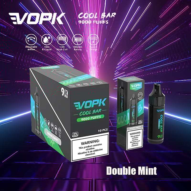 VOPK Cool Bar 9000 soffi 0% 2% 3% 5% sigaretta elettronica alla nicotina più recente penna a vapore