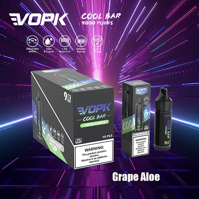 VOPK Cool Bar 9000 soffi 0% 2% 3% 5% sigaretta elettronica alla nicotina più recente penna a vapore