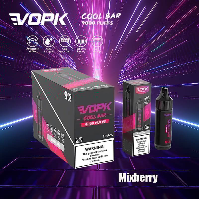 VOPK Cool Bar 9000 soffi 0% 2% 3% 5% sigaretta elettronica alla nicotina più recente penna a vapore