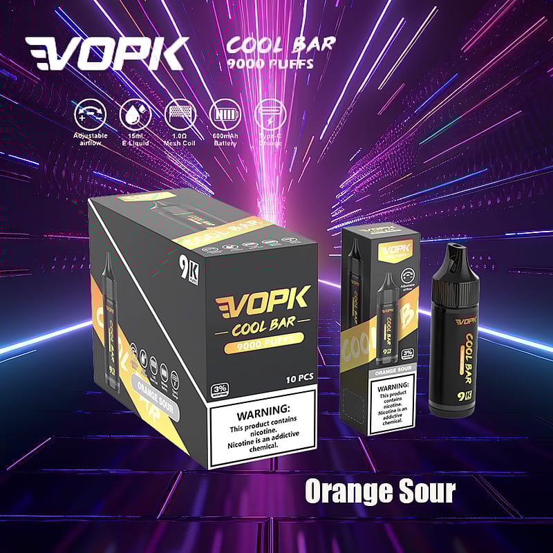 VOPK Cool Bar 9000 soffi 0% 2% 3% 5% sigaretta elettronica alla nicotina più recente penna a vapore