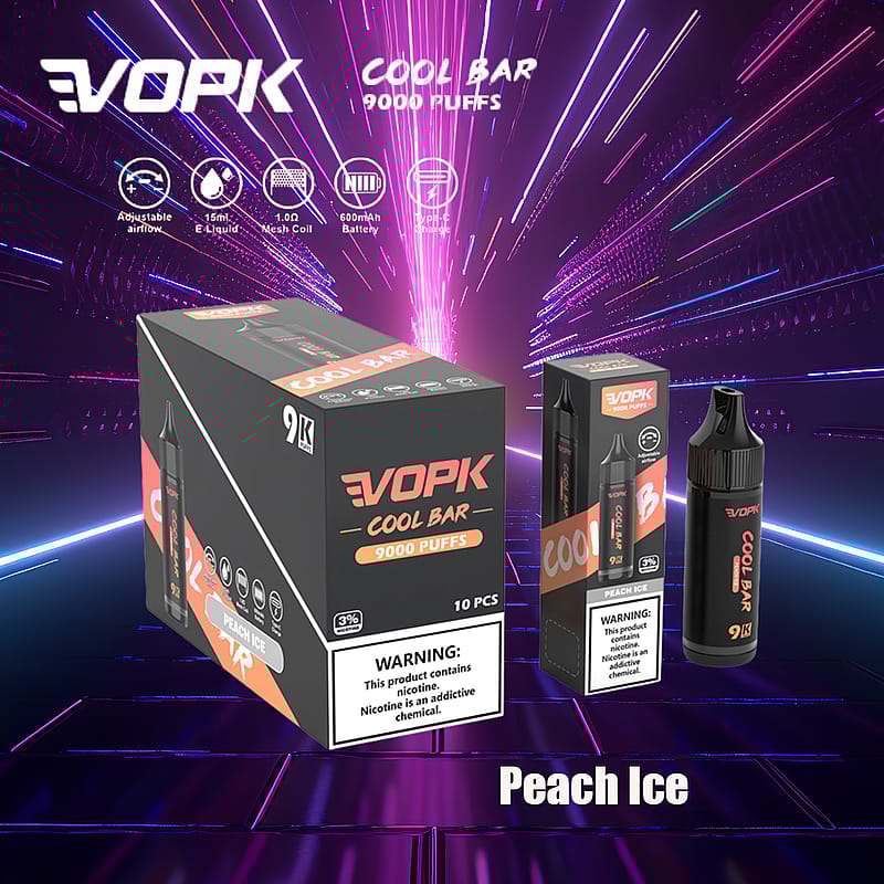 VOPK Cool Bar 9000 soffi 0% 2% 3% 5% sigaretta elettronica alla nicotina più recente penna a vapore