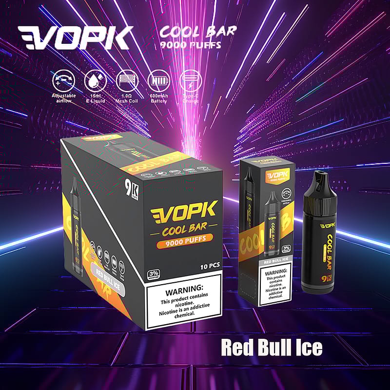 VOPK Cool Bar 9000 soffi 0% 2% 3% 5% sigaretta elettronica alla nicotina più recente penna a vapore